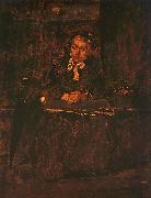 Mihaly Munkacsy Seated Old Woman USA oil painting artist